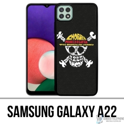 Funda Samsung Galaxy A22 - Nombre del logotipo de una pieza