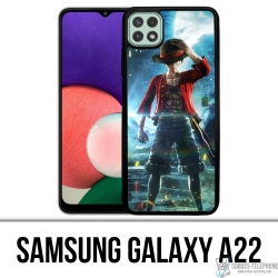 Cover Samsung Galaxy A22 - One Piece Rufy Jump Force