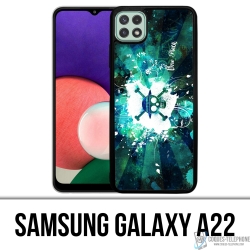 Custodia per Samsung Galaxy A22 - One Piece Verde Neon