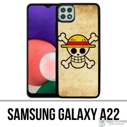 Funda Samsung Galaxy A22 - Logotipo Vintage de One Piece