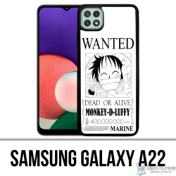 Coque Samsung Galaxy A22 - One Piece Wanted Luffy