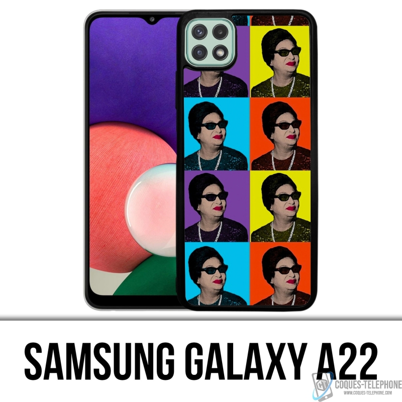 Coque Samsung Galaxy A22 - Oum Kalthoum Colors