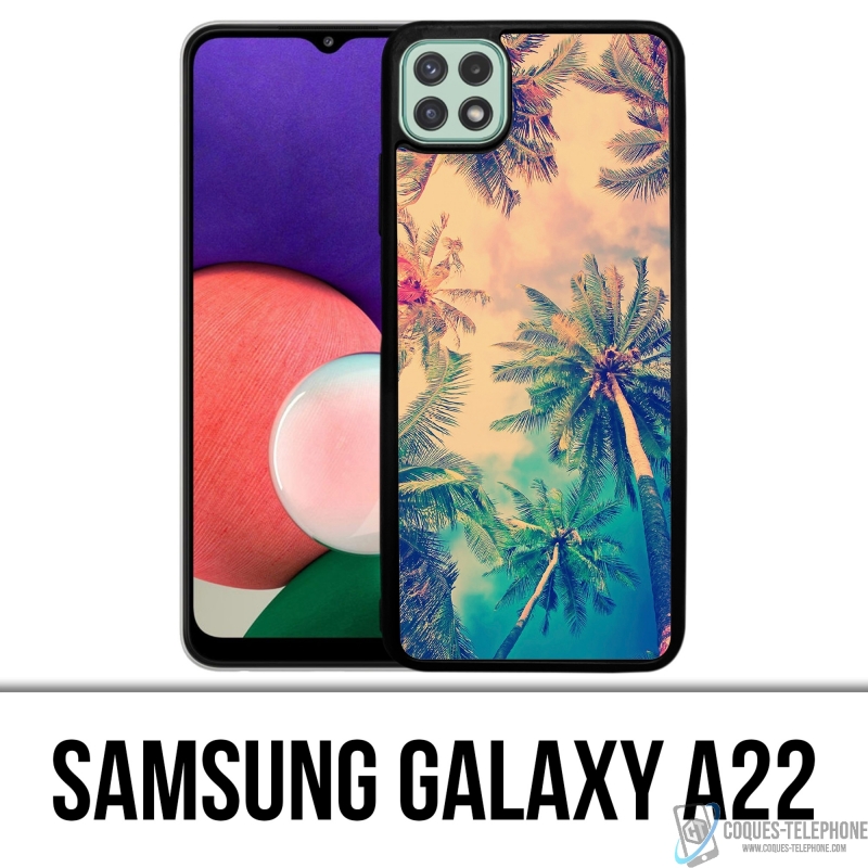 Coque Samsung Galaxy A22 - Palmiers