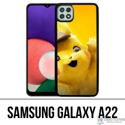 Custodia per Samsung Galaxy A22 - Detective Pikachu