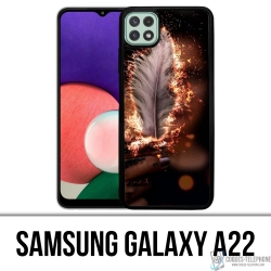 Custodia per Samsung Galaxy A22 - Piuma di fuoco