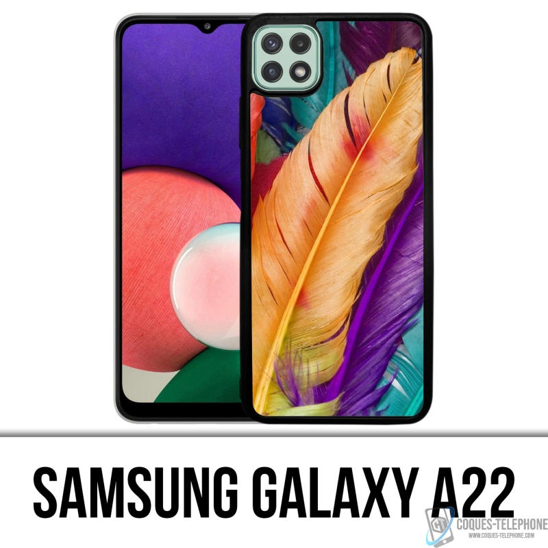 Coque Samsung Galaxy A22 - Plumes