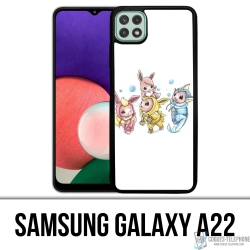 Cover Samsung Galaxy A22 - Pokémon Baby Eevee Evolution