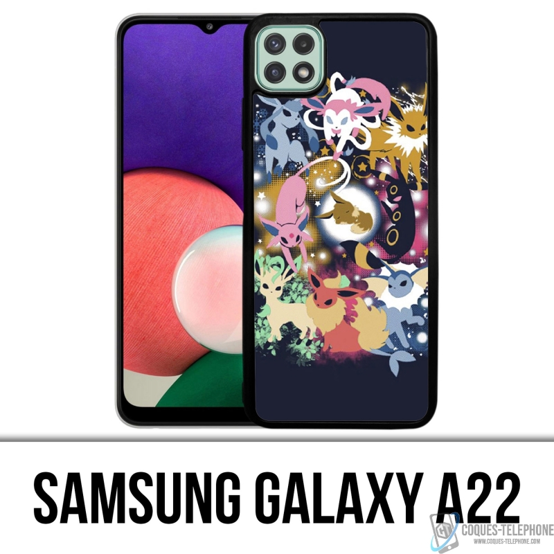 Coque Samsung Galaxy A22 - Pokémon Évoli Évolutions