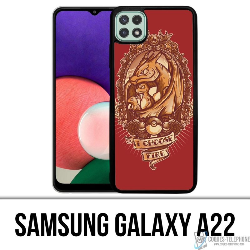 Coque Samsung Galaxy A22 - Pokémon Fire
