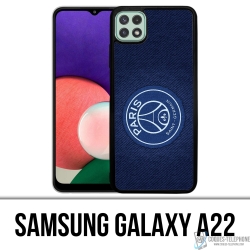 Custodia Samsung Galaxy A22 - Sfondo blu minimalista Psg