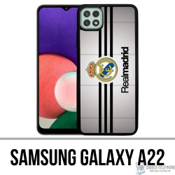Custodia Samsung Galaxy A22 - Righe Real Madrid
