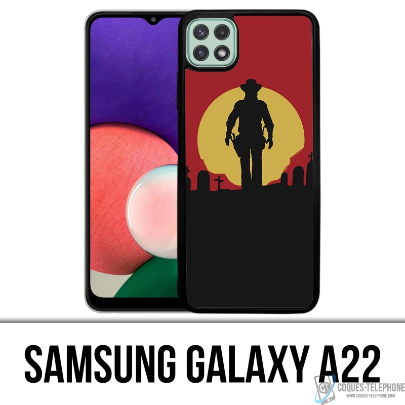 Coque Samsung Galaxy A22 - Red Dead Redemption Sun