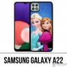 Custodia Samsung Galaxy A22 - Frozen Elsa e Anna