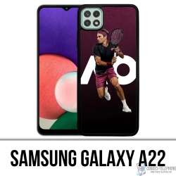 Samsung Galaxy A22 case - Roger Federer