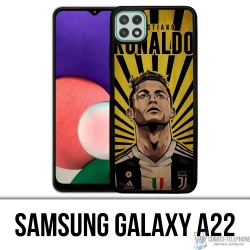 Cover Samsung Galaxy A22 - Poster Ronaldo Juventus