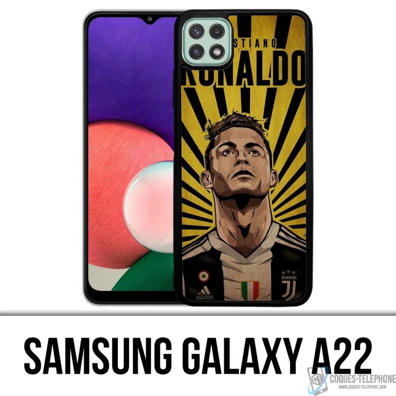 Coque Samsung Galaxy A22 - Ronaldo Juventus Poster