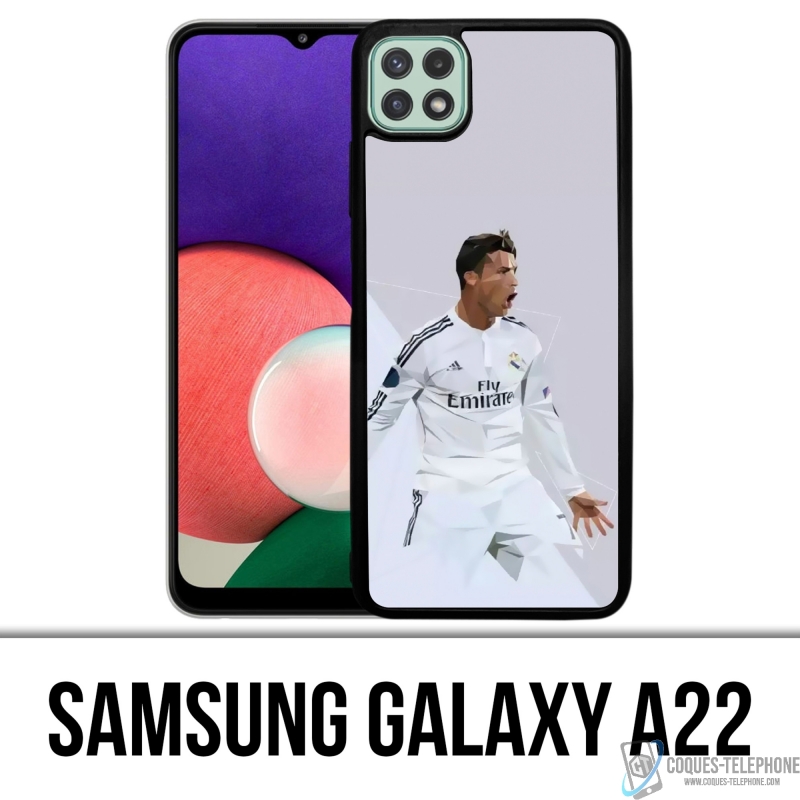 Coque Samsung Galaxy A22 - Ronaldo Lowpoly
