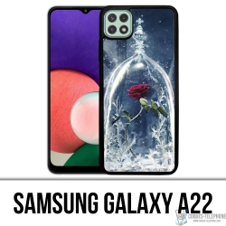 Custodia Samsung Galaxy A22 - La bella e la bestia rosa