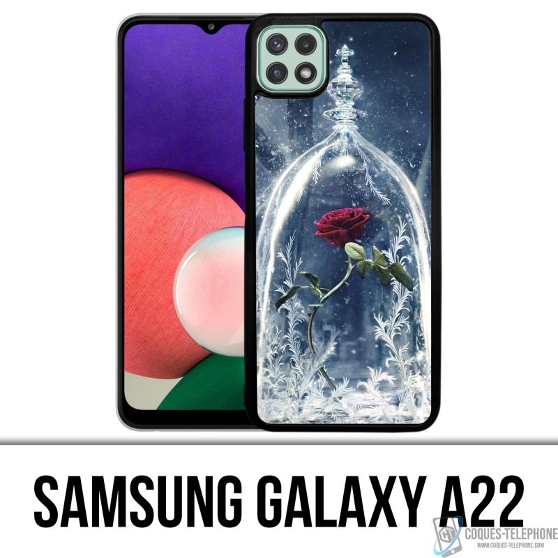 Coque Samsung Galaxy A22 - Rose Belle Et La Bete