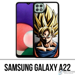 Custodia per Samsung Galaxy A22 - Goku Wall Dragon Ball Super