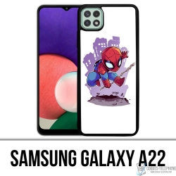 Cover Samsung Galaxy A22 - Uomo Ragno Cartoon