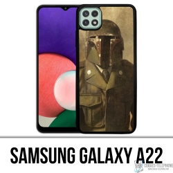 Custodia per Samsung Galaxy A22 - Boba Fett vintage di Star Wars