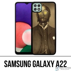 Custodia per Samsung Galaxy A22 - Star Wars Vintage C3Po