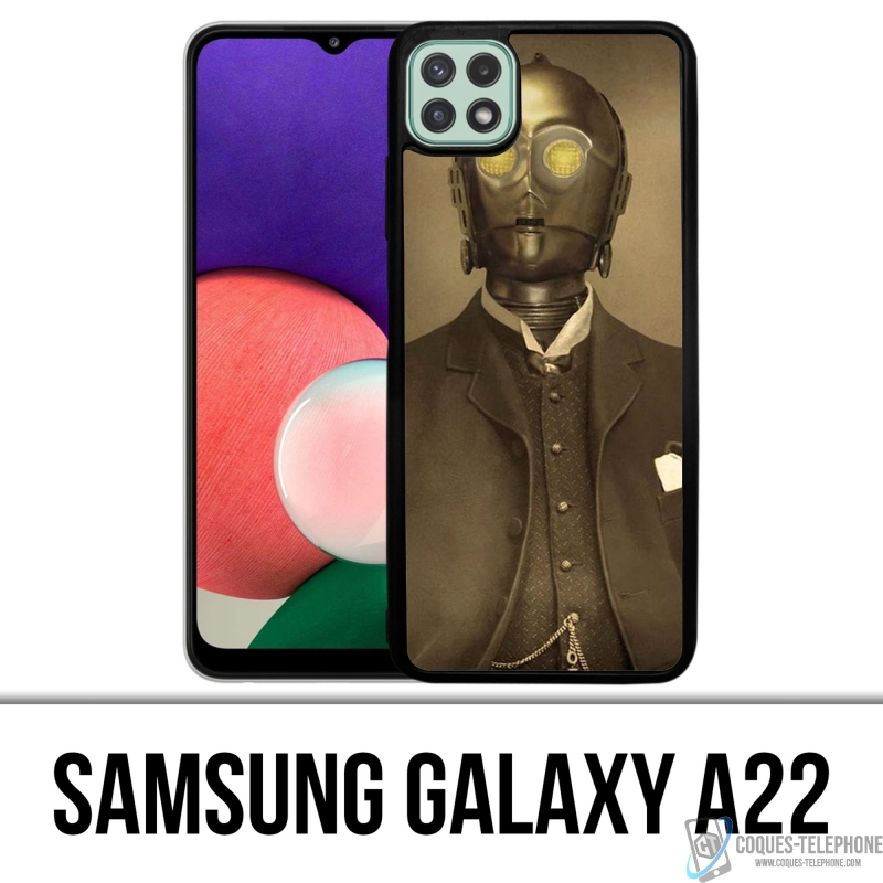 Samsung Galaxy A22 case - Star Wars Vintage C3Po