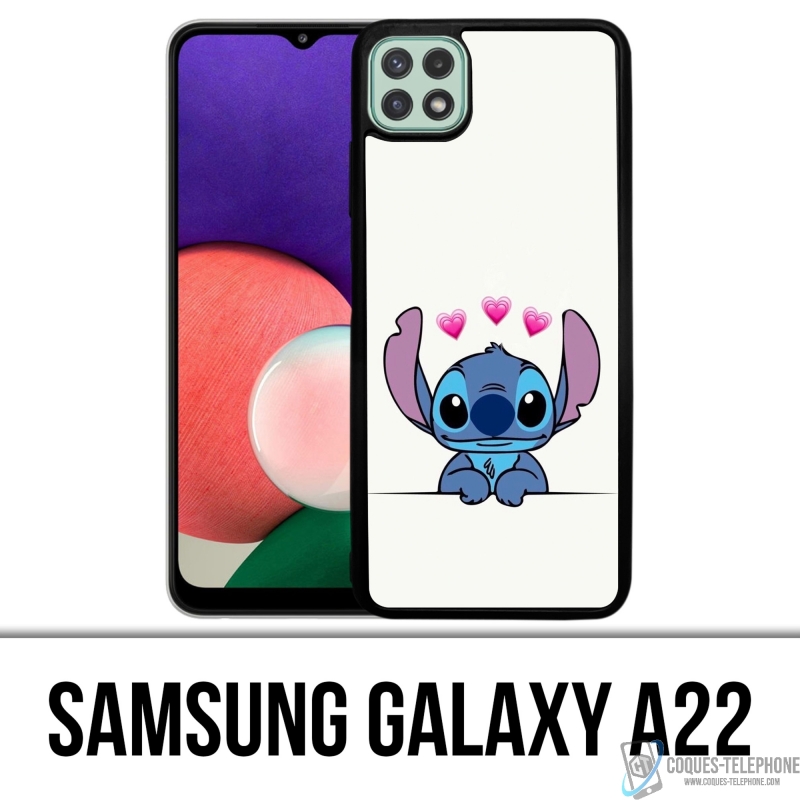 Coque Samsung Galaxy A22 - Stitch Amoureux