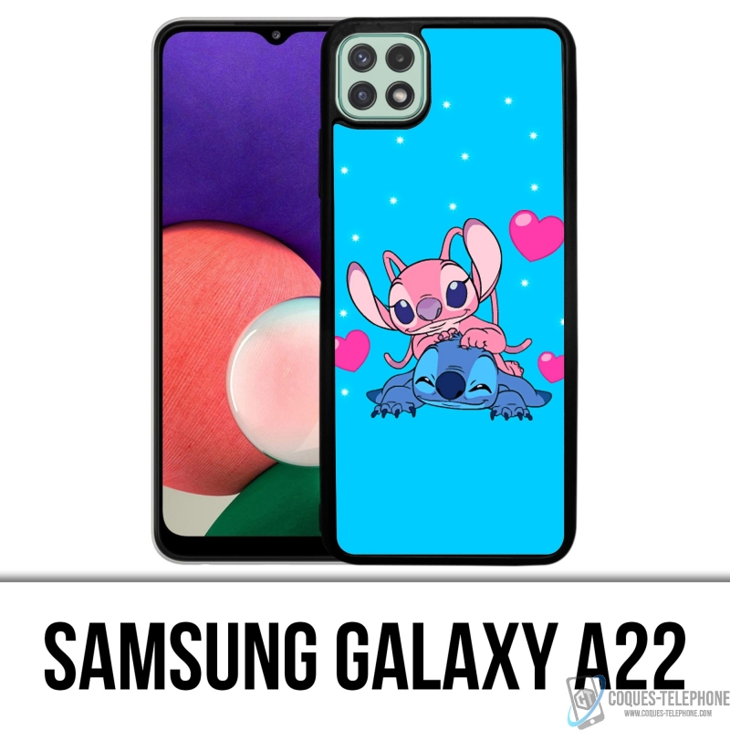 Coque Samsung Galaxy A22 - Stitch Angel Love