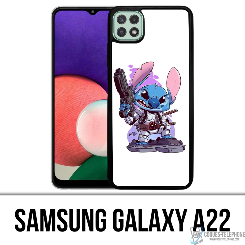 Funda Samsung Galaxy A22 - Stitch Deadpool