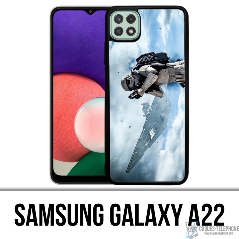 Coque Samsung Galaxy A22 - Stormtrooper Ciel