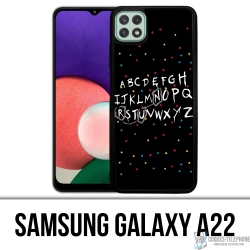 Cover Samsung Galaxy A22 - Alfabeto Stranger Things