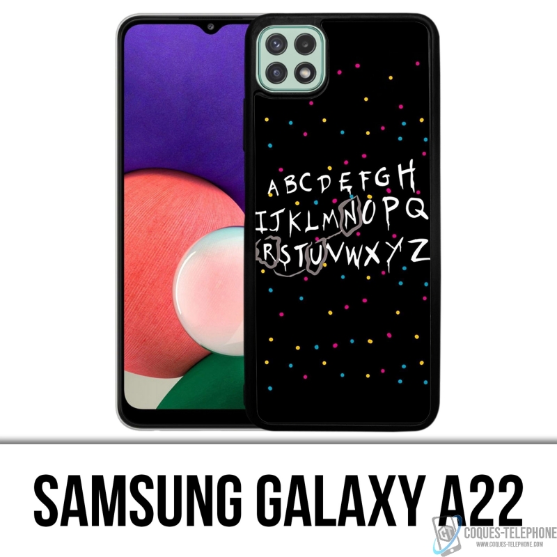 Coque Samsung Galaxy A22 - Stranger Things Alphabet