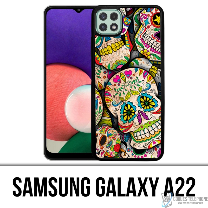Samsung Galaxy A22 Case - Zuckerschädel