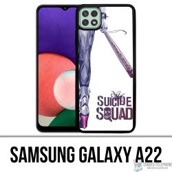 Coque Samsung Galaxy A22 - Suicide Squad Jambe Harley Quinn