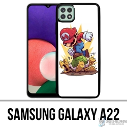 Funda Samsung Galaxy A22 - Tortuga de dibujos animados de Super Mario