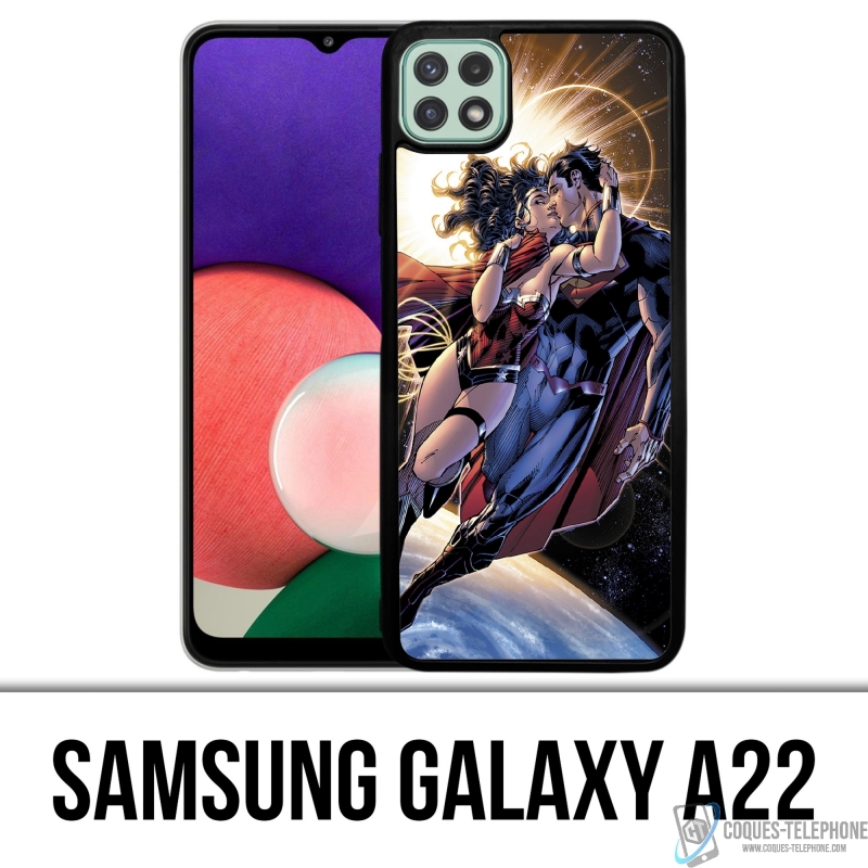 Coque Samsung Galaxy A22 - Superman Wonderwoman