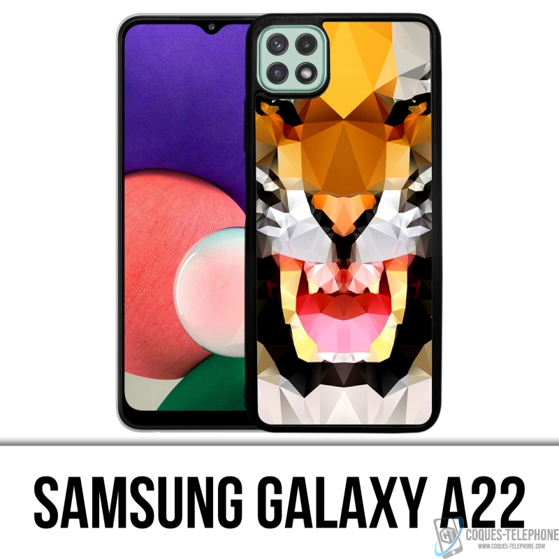 Coque Samsung Galaxy A22 - Tigre Geometrique