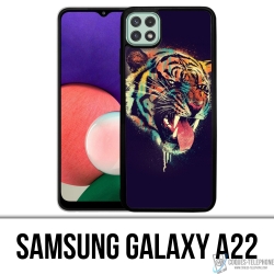Samsung Galaxy A22 Case - Paint Tiger