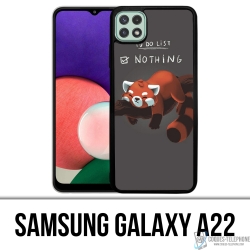 Funda Samsung Galaxy A22 - Lista de tareas pendientes Panda Roux