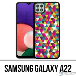 Custodia per Samsung Galaxy A22 - Triangolo Multicolor