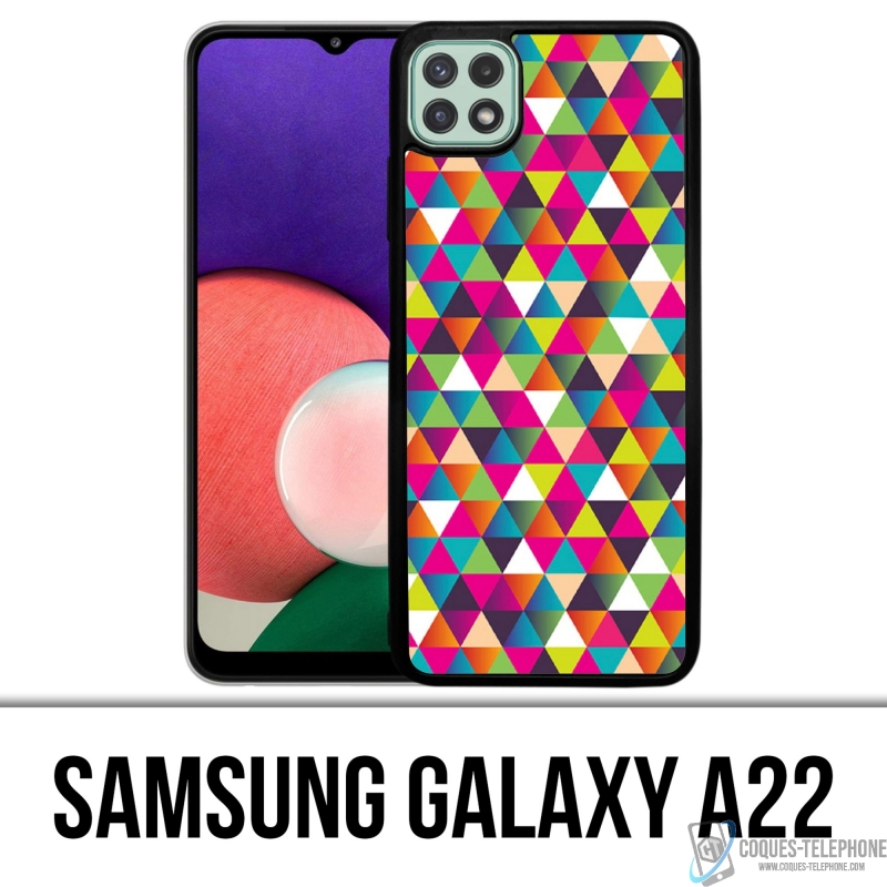 Coque Samsung Galaxy A22 - Triangle Multicolore