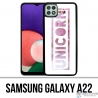Coque Samsung Galaxy A22 - Unicorn Fleurs Licorne