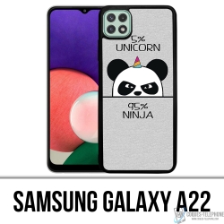 Custodia per Samsung Galaxy A22 - Unicorno Ninja Panda Unicorno