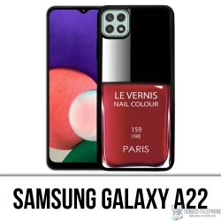 Samsung Galaxy A22 Case - Paris Red Lack
