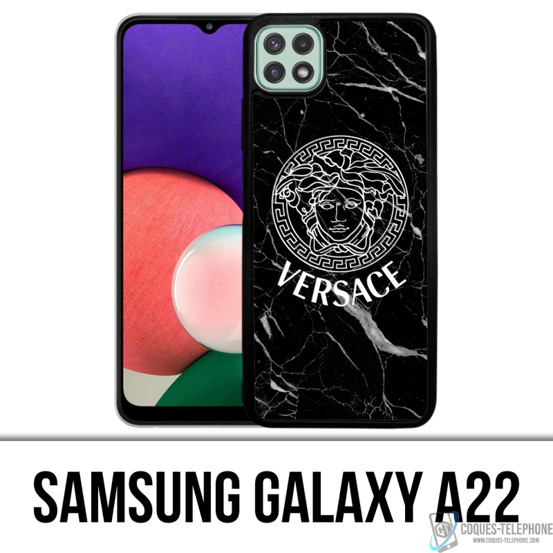 Coque Samsung Galaxy A22 - Versace Marbre Noir