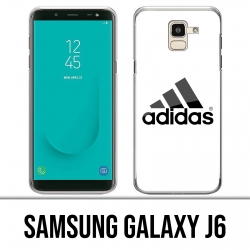 Custodia Samsung Galaxy J6 - Logo Adidas bianco