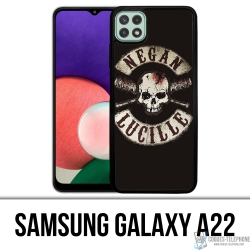 Coque Samsung Galaxy A22 - Walking Dead Logo Negan Lucille