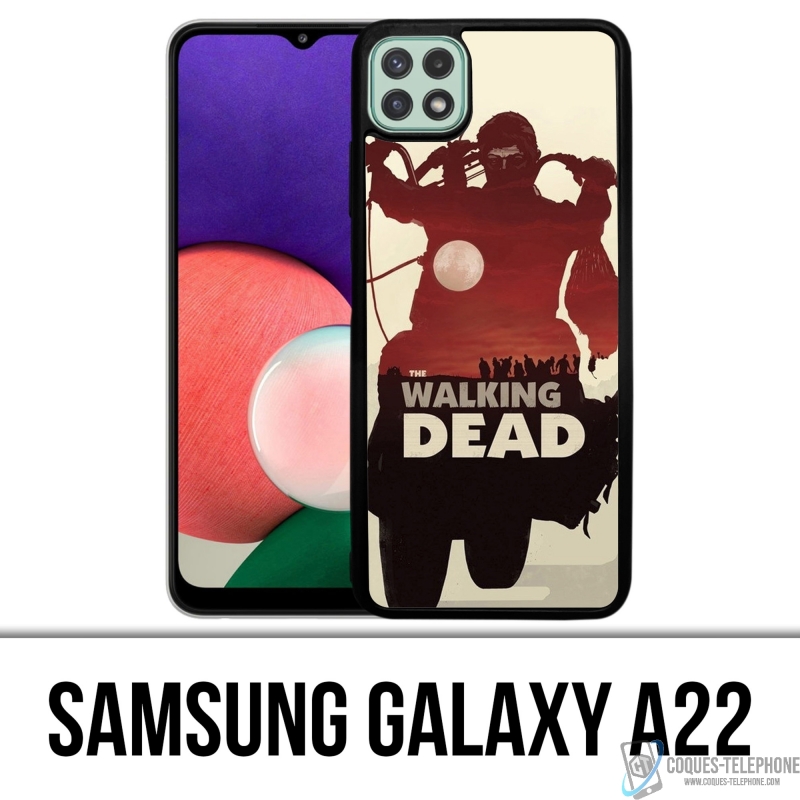 Coque Samsung Galaxy A22 - Walking Dead Moto Fanart